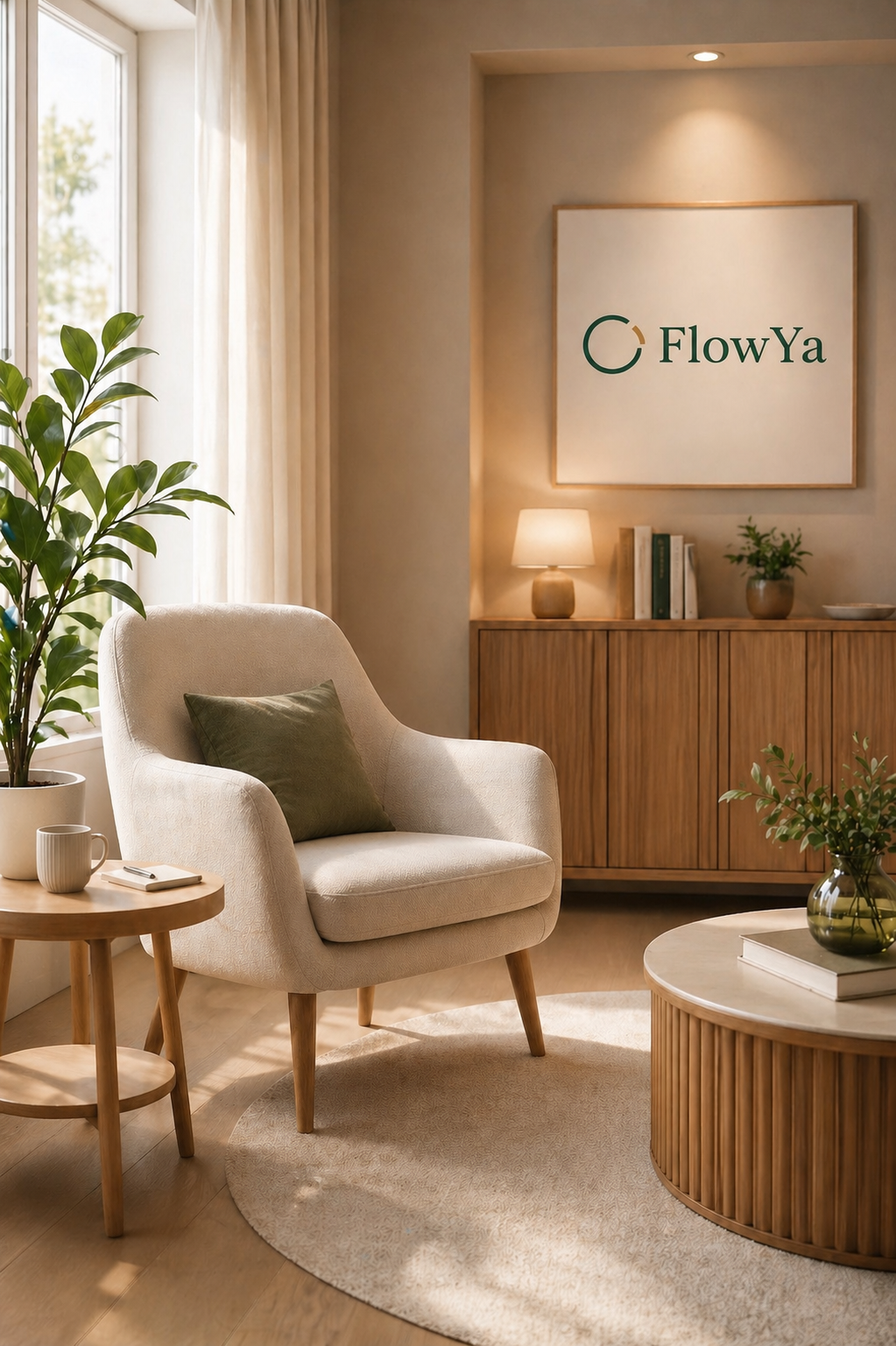 Cabinet FlowYa chaleureux et moderne